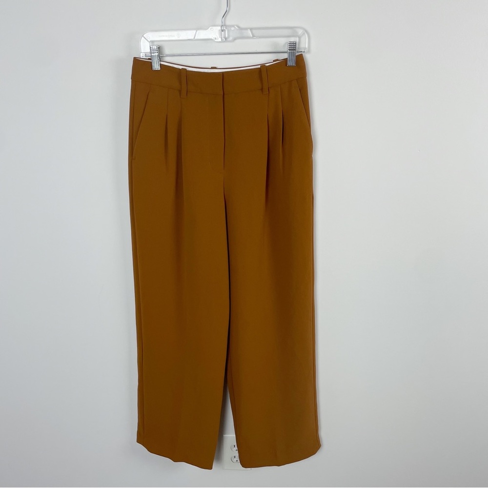 Wilfred Aritiza Effortless Trouser Pants Rich Chestnut Brown Size 6